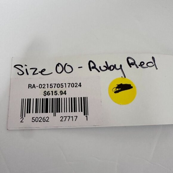 Rachel Allan Red Sequin Floor Length Gown Lace-up Back Dress Size 00 NWT 70517 - Picture 16 of 16